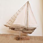 Żaglowiec, statek ze starego drewna /7/ rękodzieło, handmade
